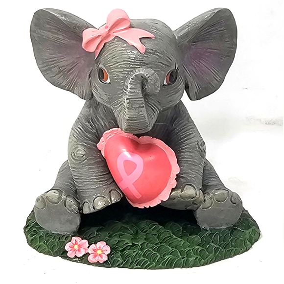 Hamilton Collection Other - Trunk Full Of Hope Collection Elephant  Figurine "Faithful A Cure Will Be Found"